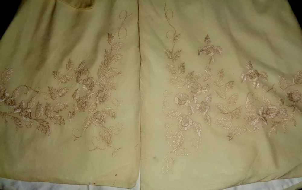 Beautiful Antique Silk / Wool Baby Christening Ca… - image 6