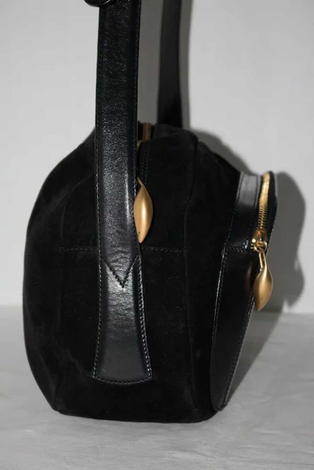 Nwot Ysl Yves Saint Laurent Black Ostrich Small Sac du Jour Handbag