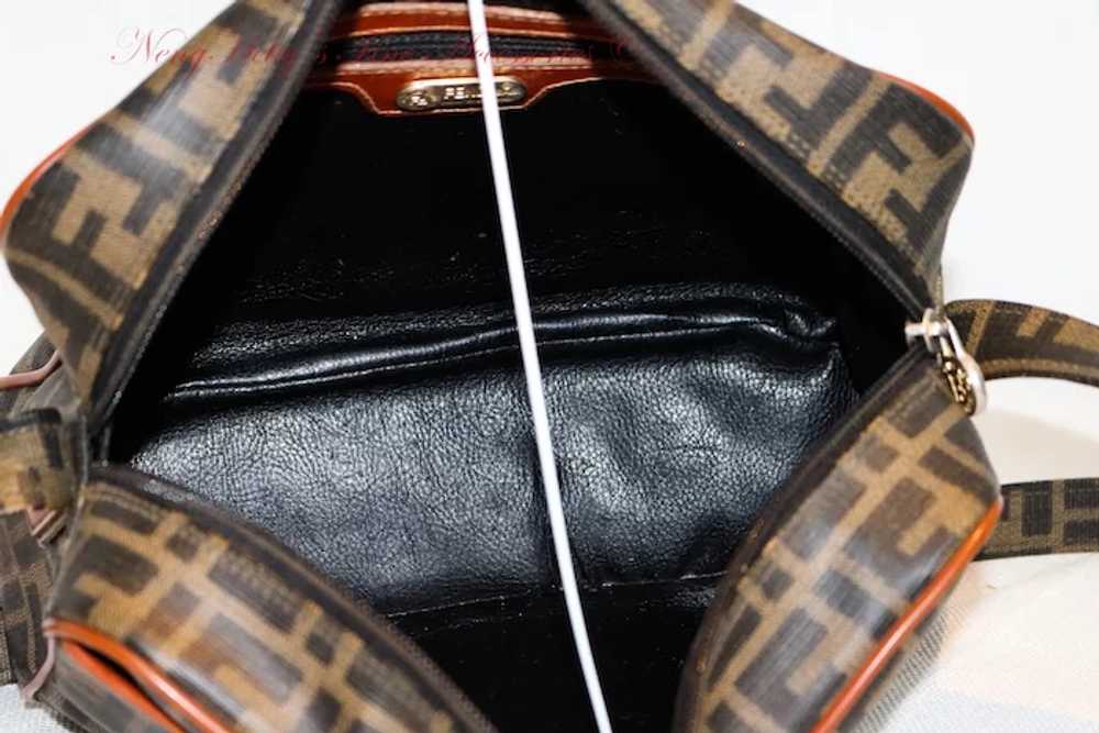 Vintage Fendi Roma Zucca Shoulder Bag from Italy - image 10