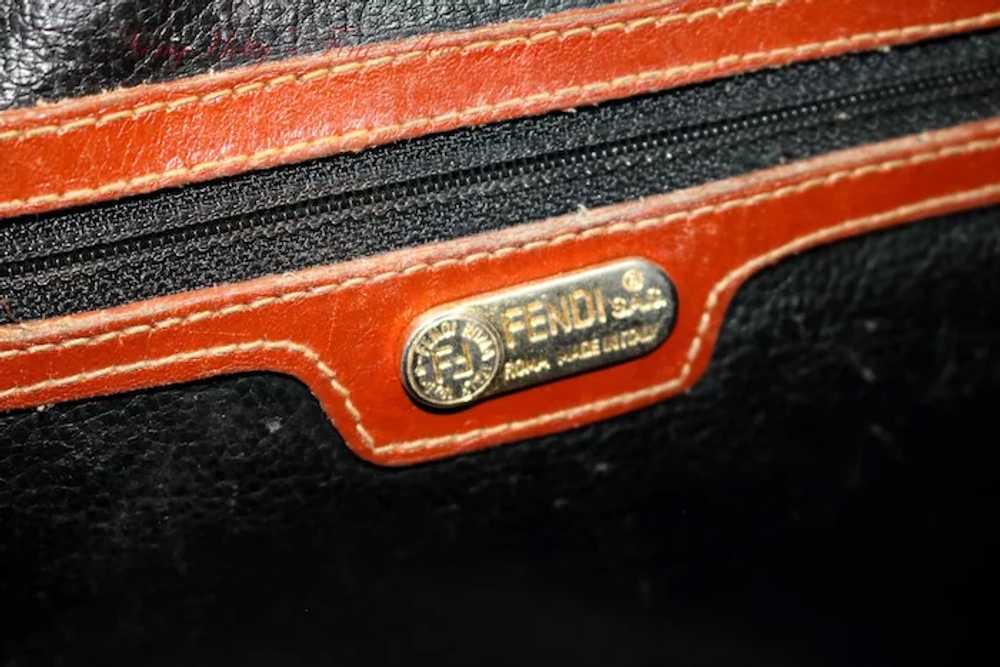 Vintage Fendi Roma Zucca Shoulder Bag from Italy - image 11