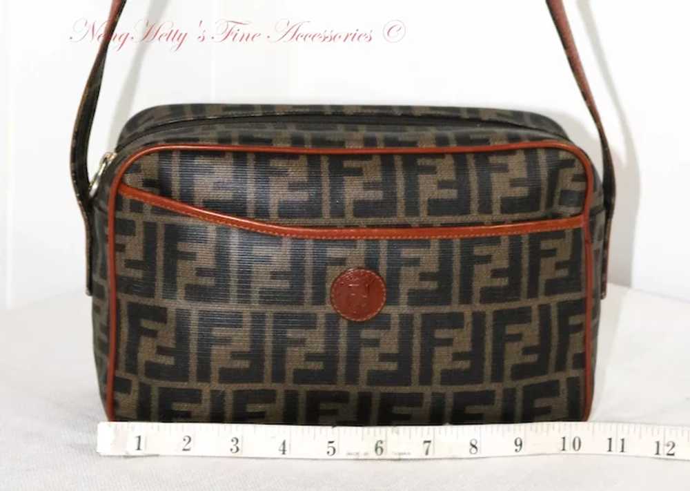 Vintage Fendi Roma Zucca Shoulder Bag from Italy - image 2