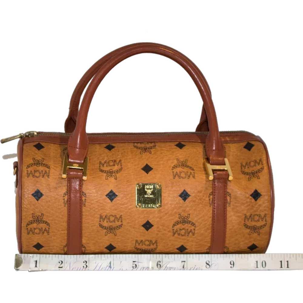 Vintage MCM Barrel Handbag from the Original Vise… - image 1