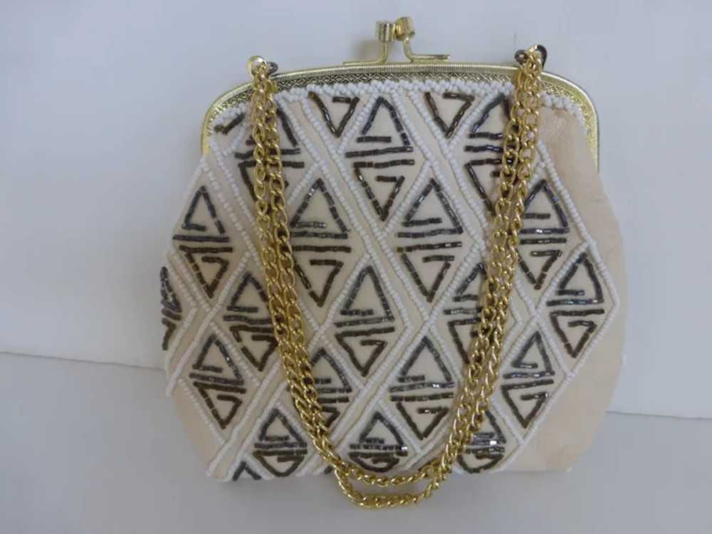 Vintage Rare Walborg Beaded Leather Evening Bag C… - image 3