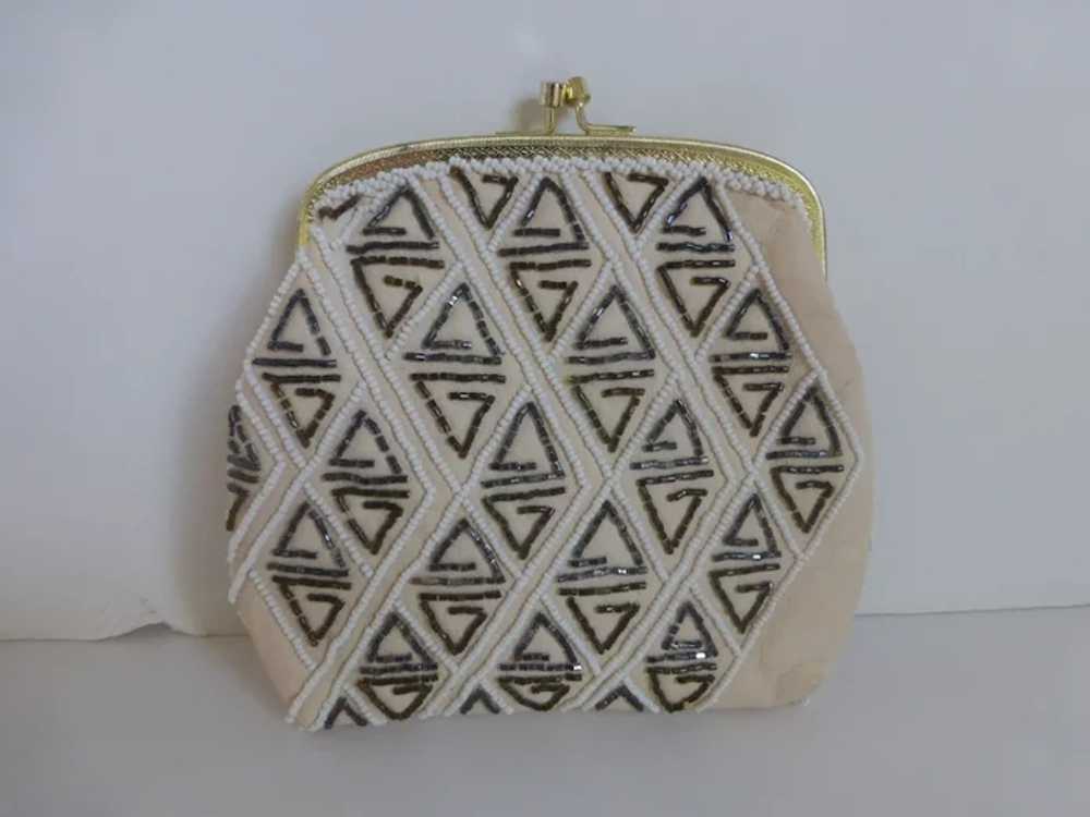 Vintage Rare Walborg Beaded Leather Evening Bag C… - image 4