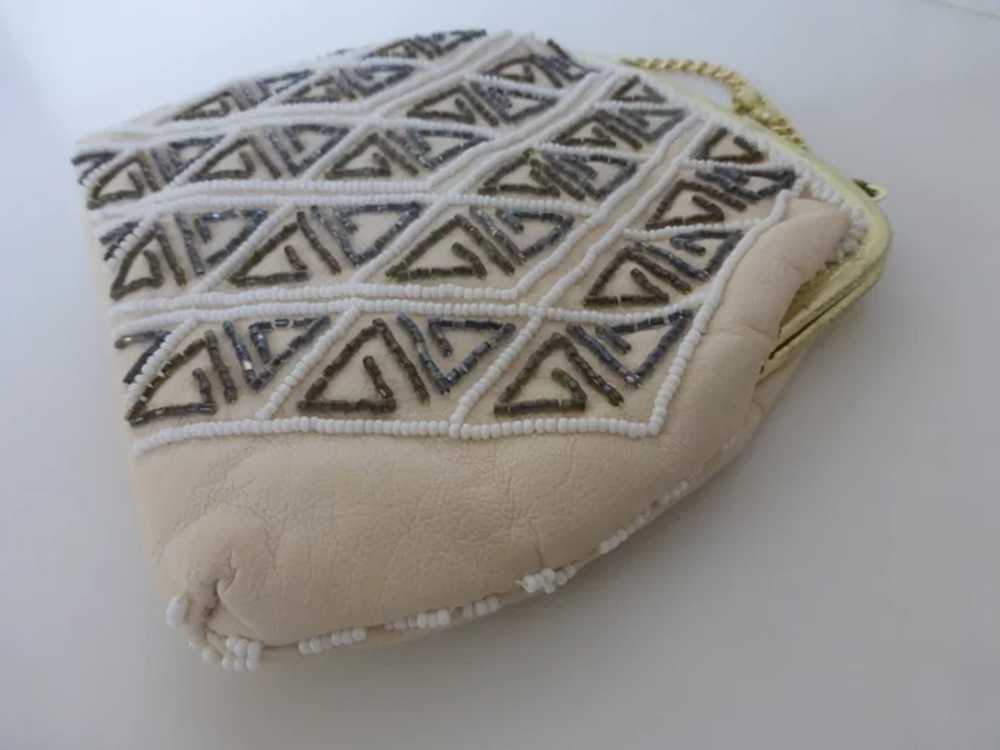 Vintage Rare Walborg Beaded Leather Evening Bag C… - image 5