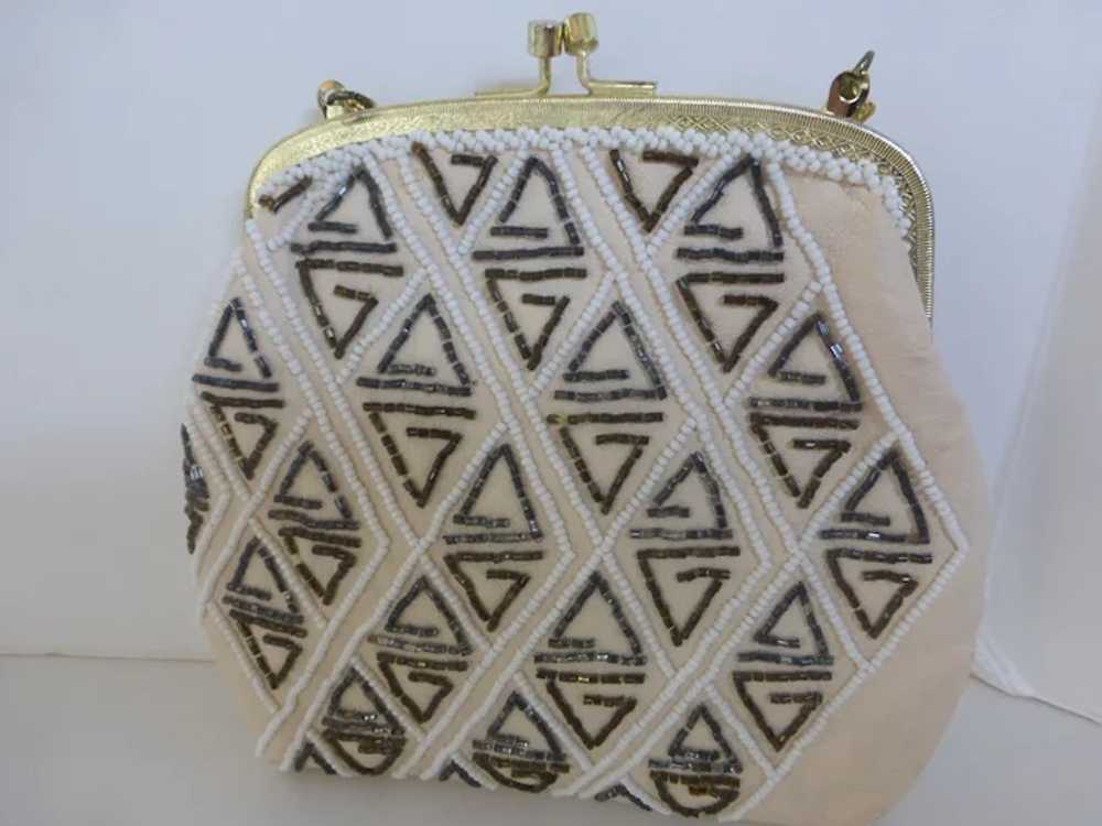 Vintage Rare Walborg Beaded Leather Evening Bag C… - image 9