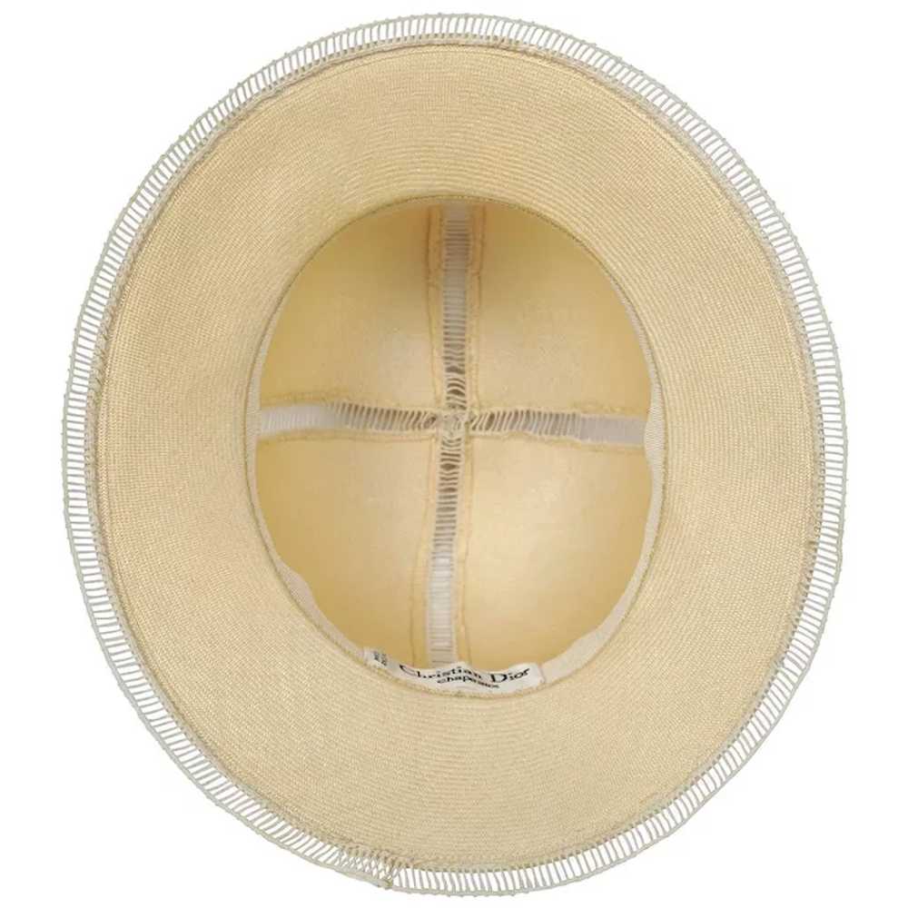 Vintage Christian Dior Hat Straw Safari Style Spr… - image 5