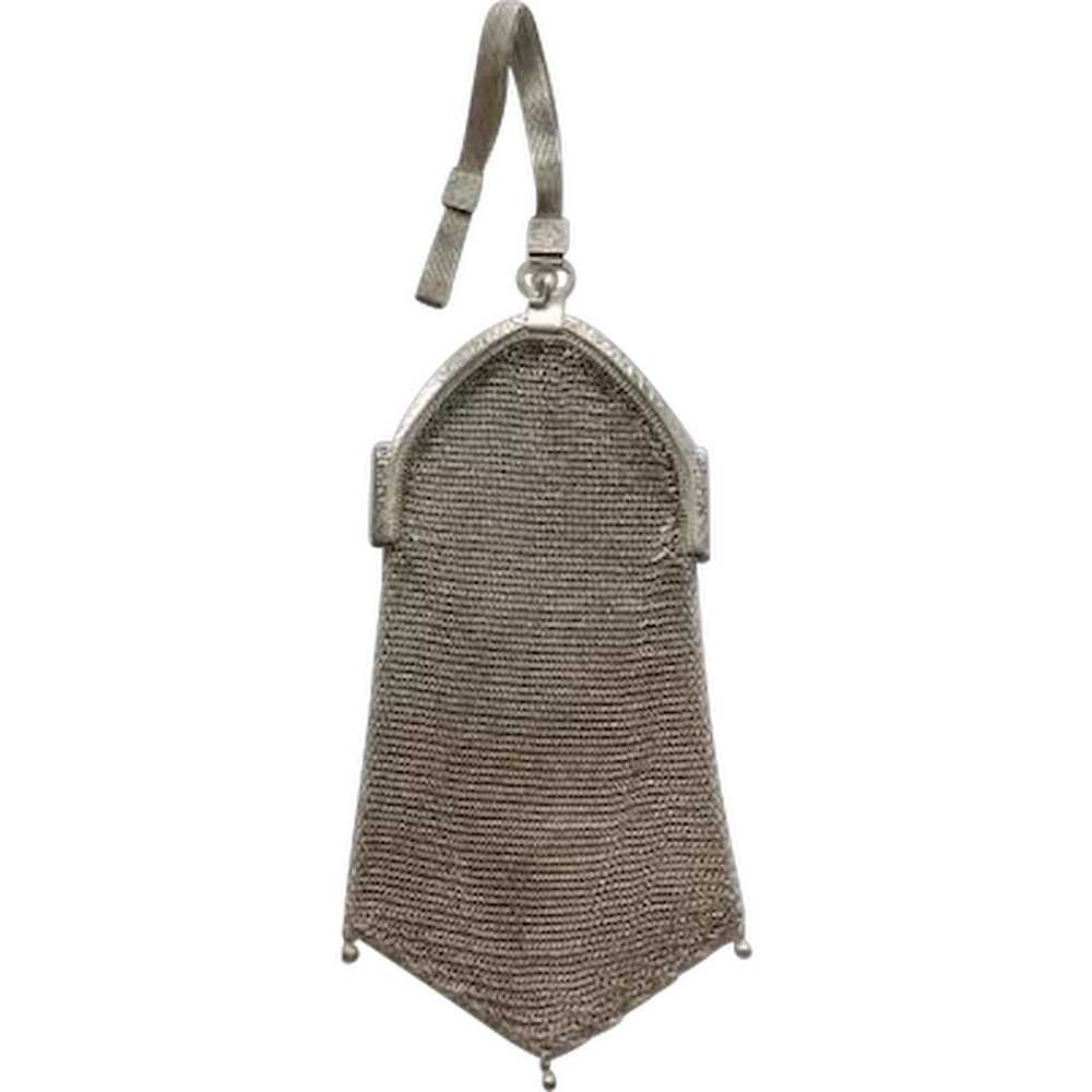 Silver Mesh Edwardian Purse - image 1