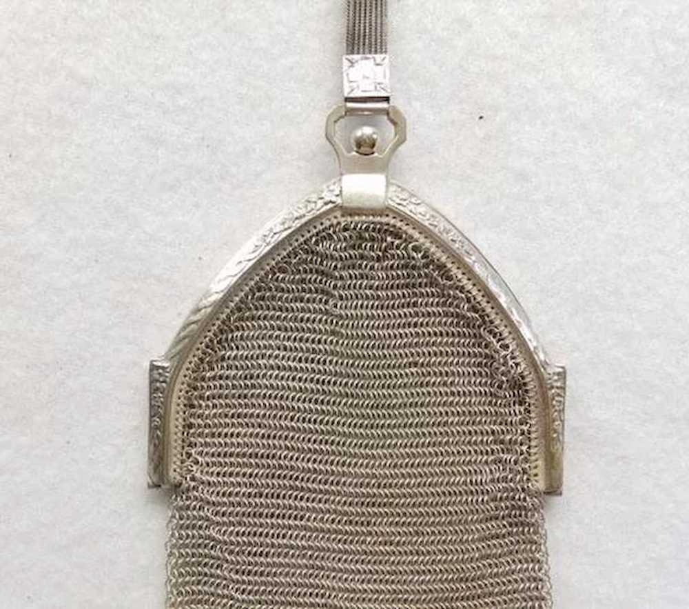 Silver Mesh Edwardian Purse - image 3