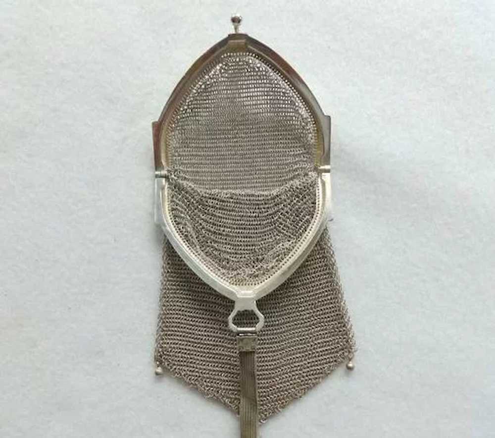 Silver Mesh Edwardian Purse - image 5