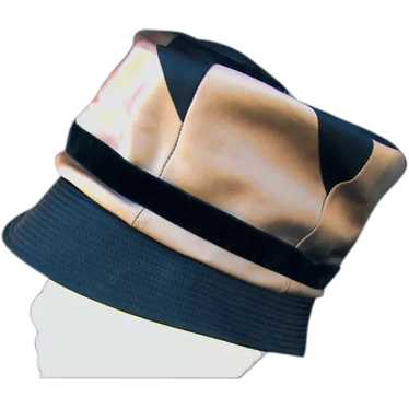 Mr. John Jr. Black & Tan Satin Hat - image 1