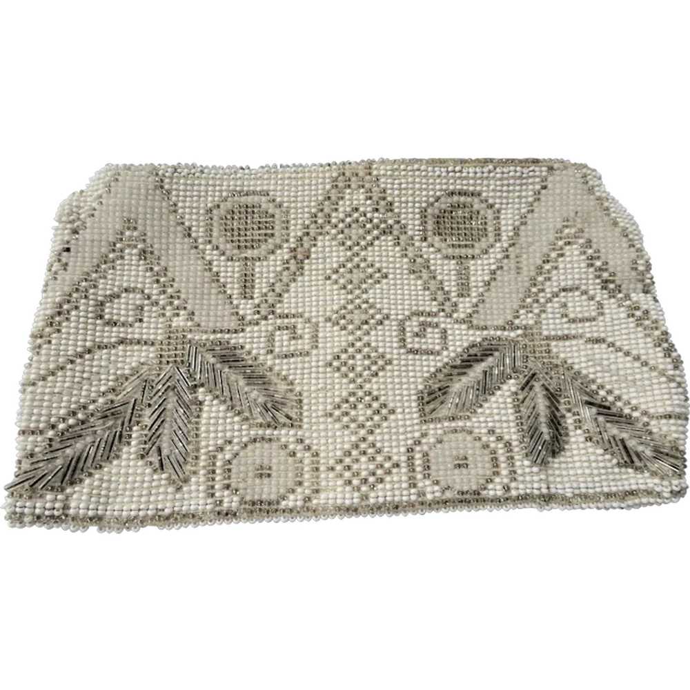 1920s FABULOUS Art Deco French Beaded Purse Eveni… - image 1