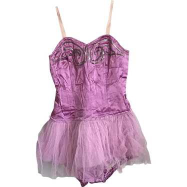 Bella Bordello Vintage Lilac Pink Satin Silky Tul… - image 1