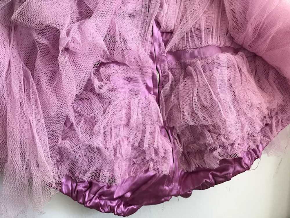 Bella Bordello Vintage Lilac Pink Satin Silky Tul… - image 5