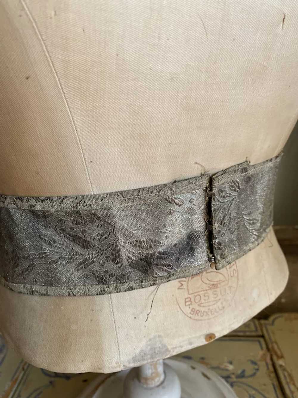 Antique Vintage Costume Sash Belt Flapper Silver … - image 4