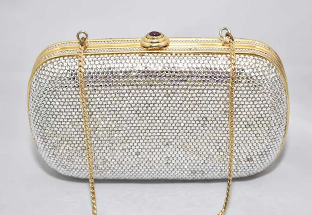 Judith Leiber Cupcake Strawberry Crystal-embellished Gold-tone Clutch In  Pink Multi