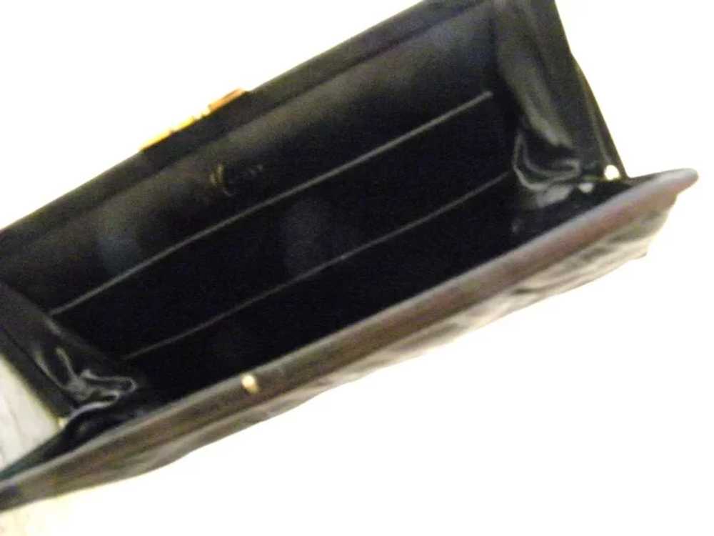 Black Faille Morris Moskowitz Clutch Handbag - image 4