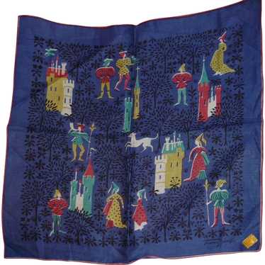 Vintage Designer Tammis Keefe Medieval Hanky