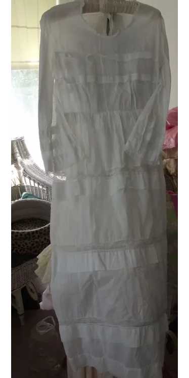 Victorian White Lawn  Day Dress - image 1