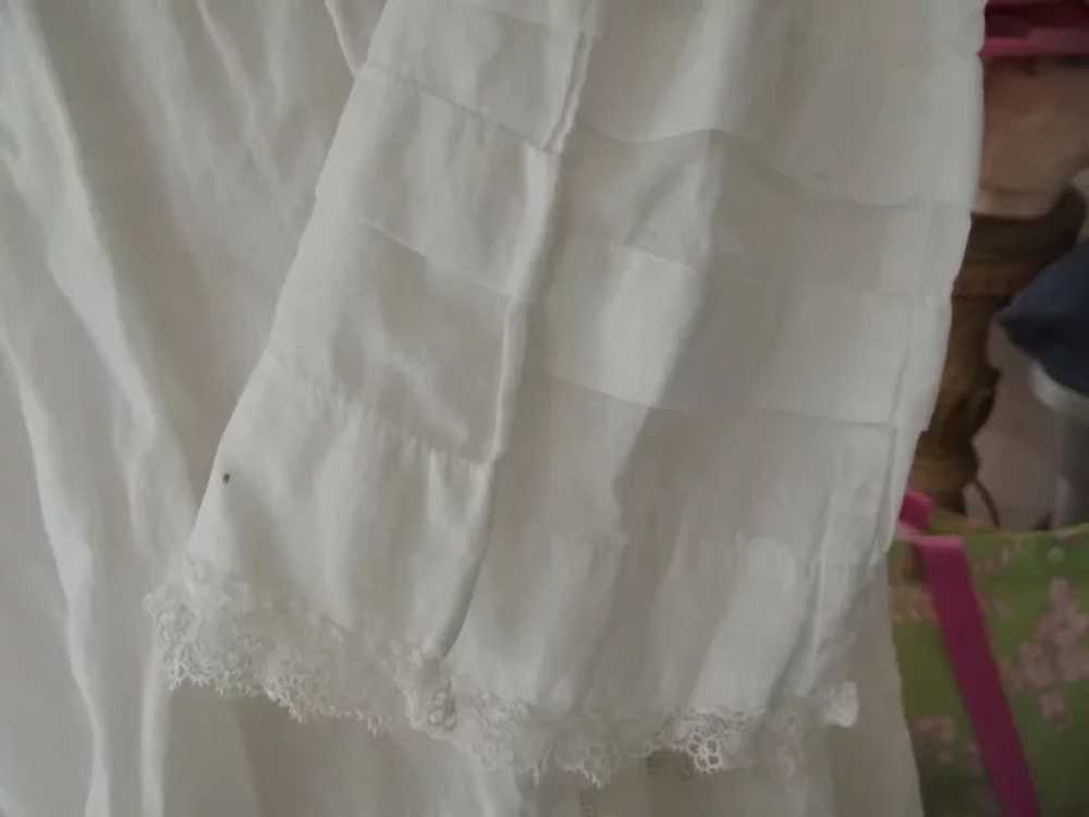 Victorian White Lawn  Day Dress - image 2