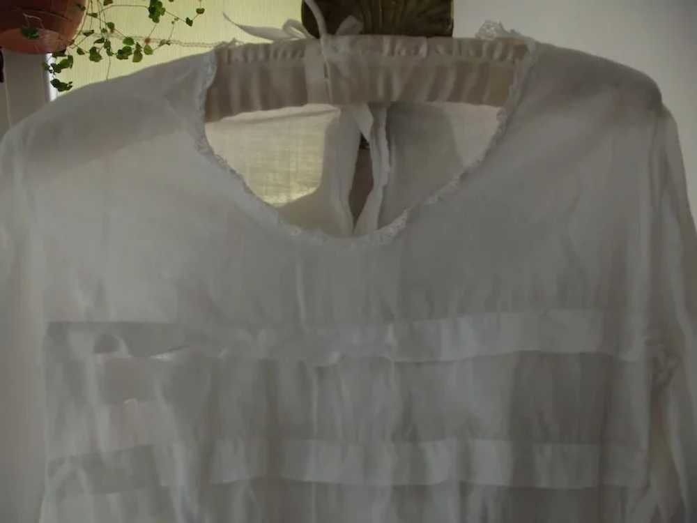 Victorian White Lawn  Day Dress - image 3