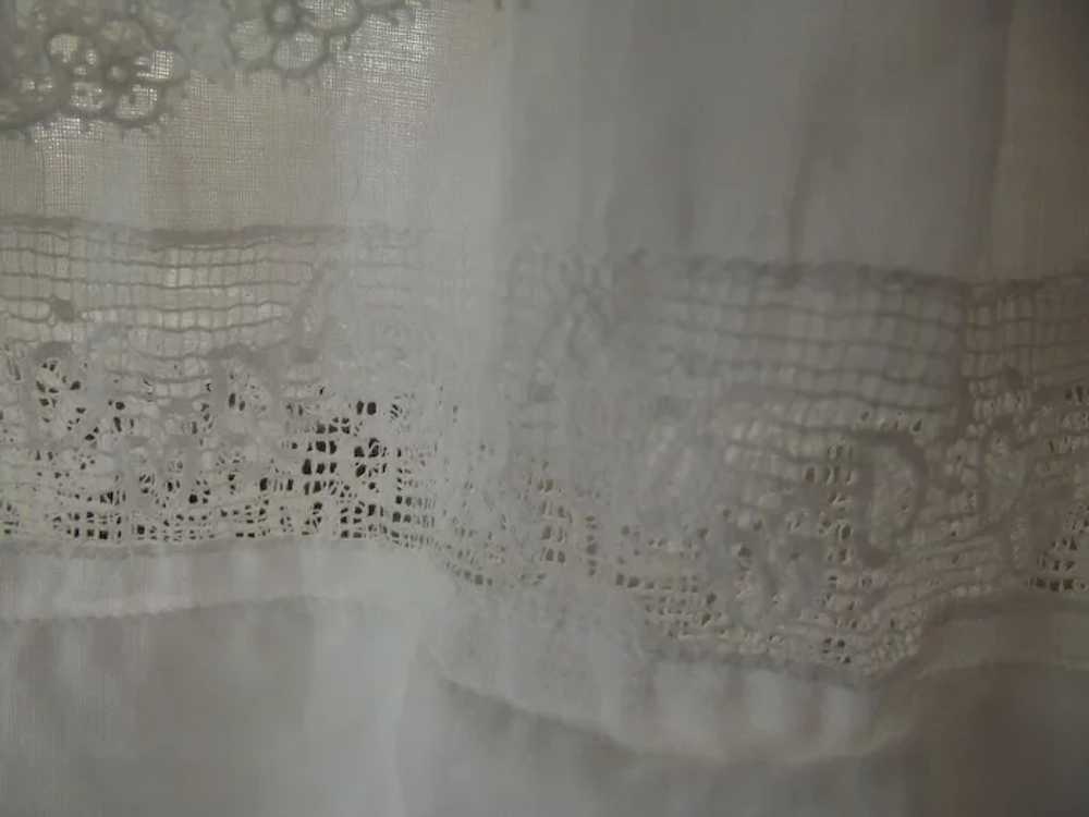 Victorian White Lawn  Day Dress - image 4