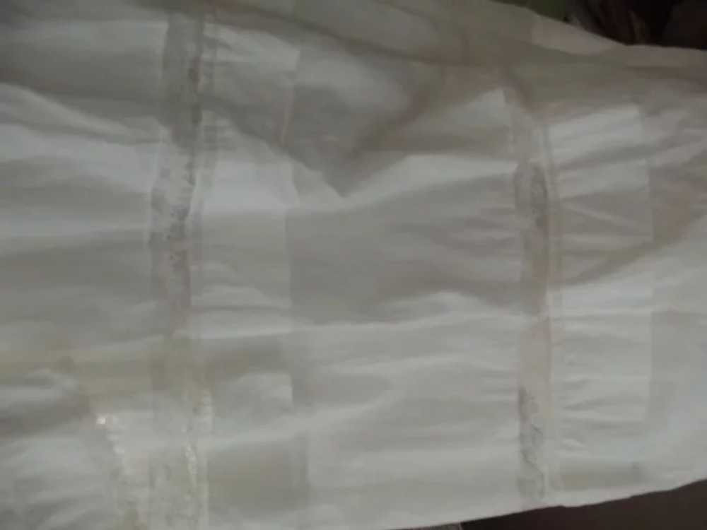 Victorian White Lawn  Day Dress - image 5