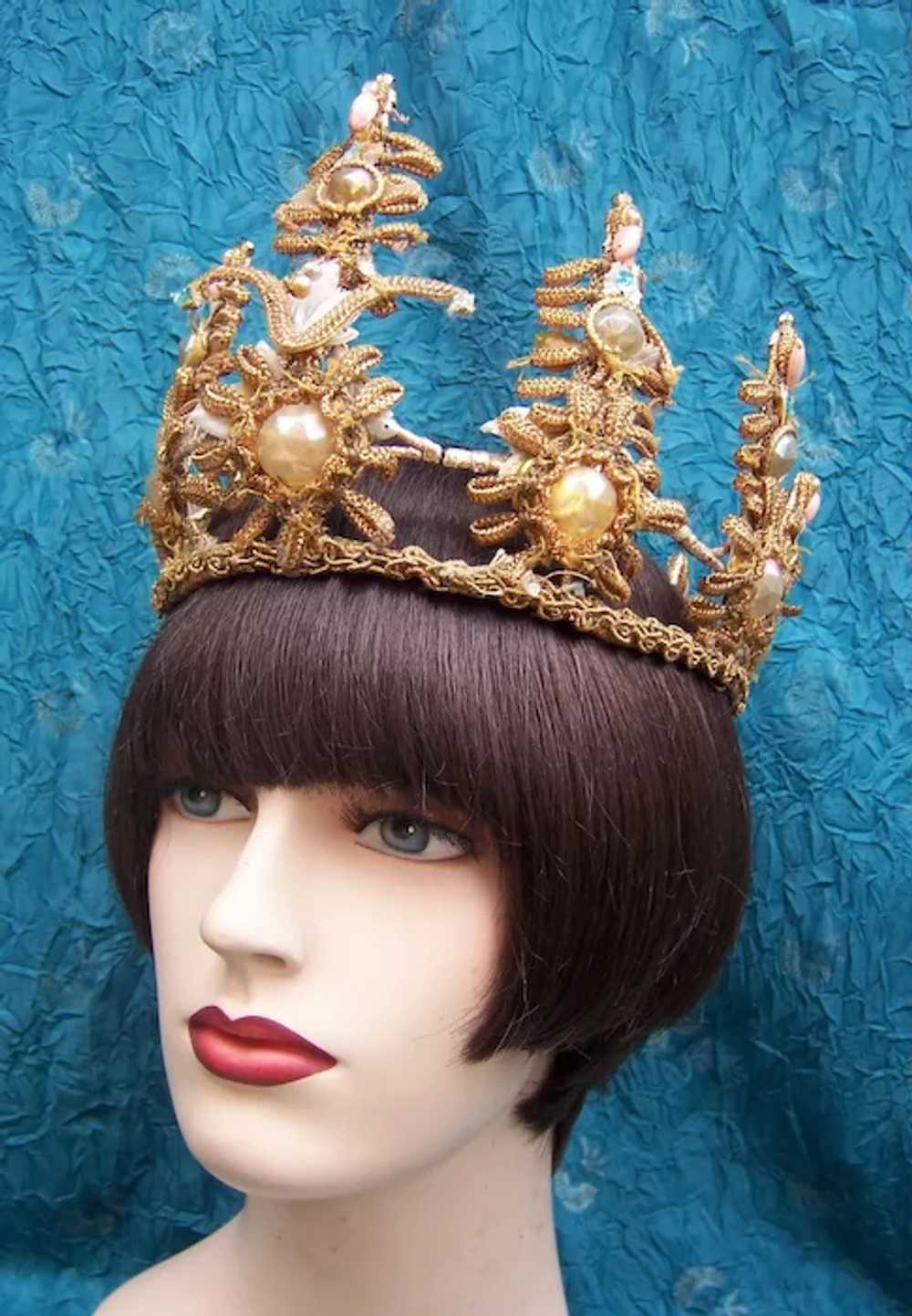Theatrical headdress kings or queens crown for Sw… - image 7