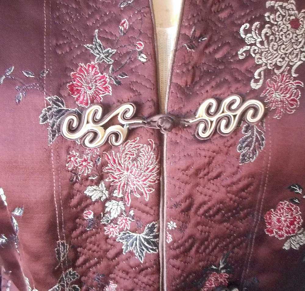 Reversible Chinese Brocade Jacket Vintage Fitted … - image 5