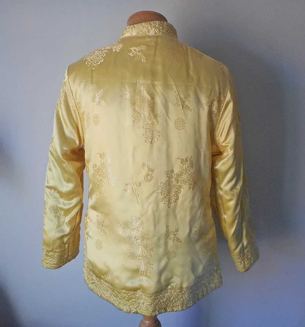 Reversible Chinese Brocade Jacket Vintage Fitted … - image 7