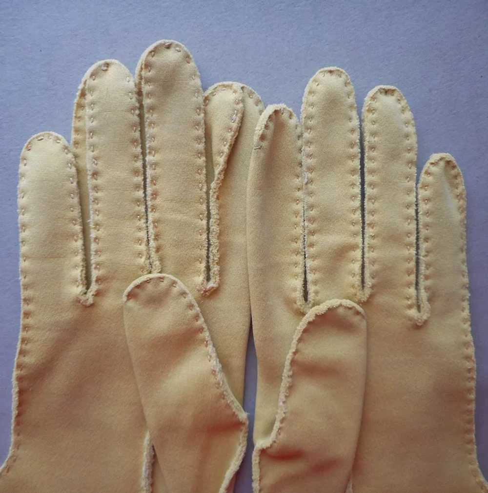 Lilly Dache Gloves Vintage Golden Mustard Light B… - image 7