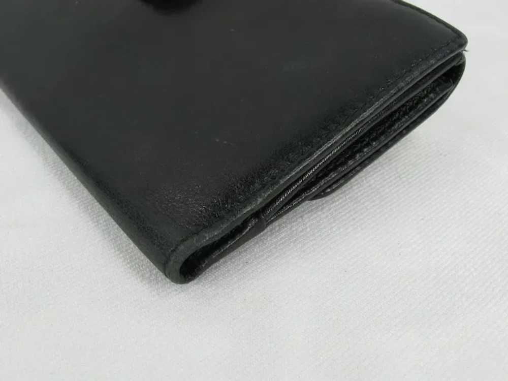 Gucci Black Leather & Bamboo Continental Wallet - image 5