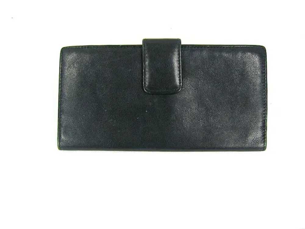 Gucci Black Leather & Bamboo Continental Wallet - image 6