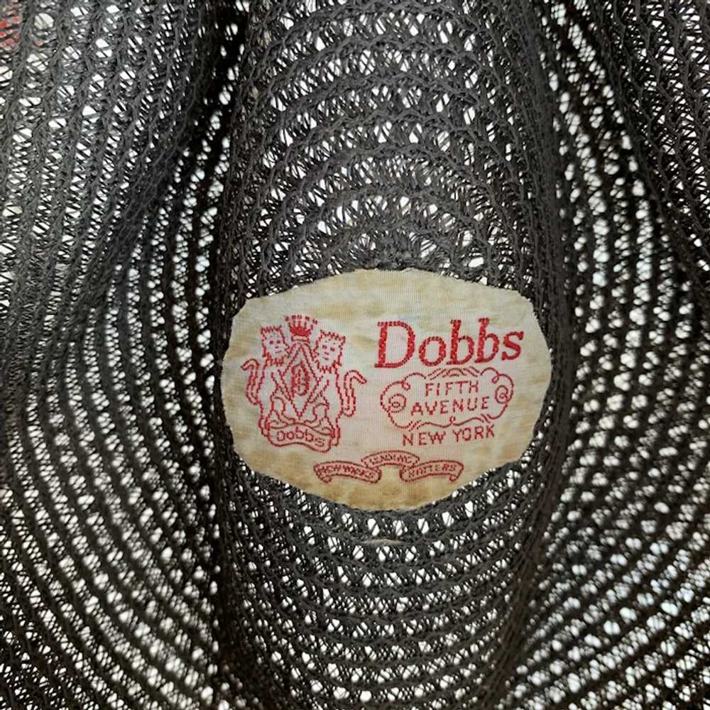 Dobbs Fifth Avenue Vintage 1950s Straw Fedora - image 12
