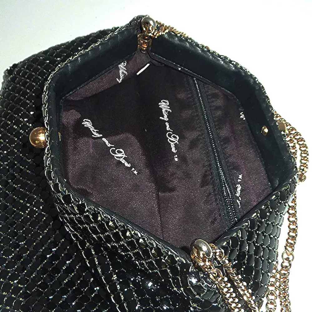 Whiting and davis black 2025 mesh purse