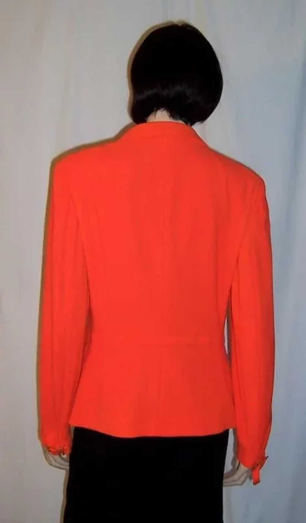 Gianni Versace Couture-Italy-Neon Orange Belted J… - image 3