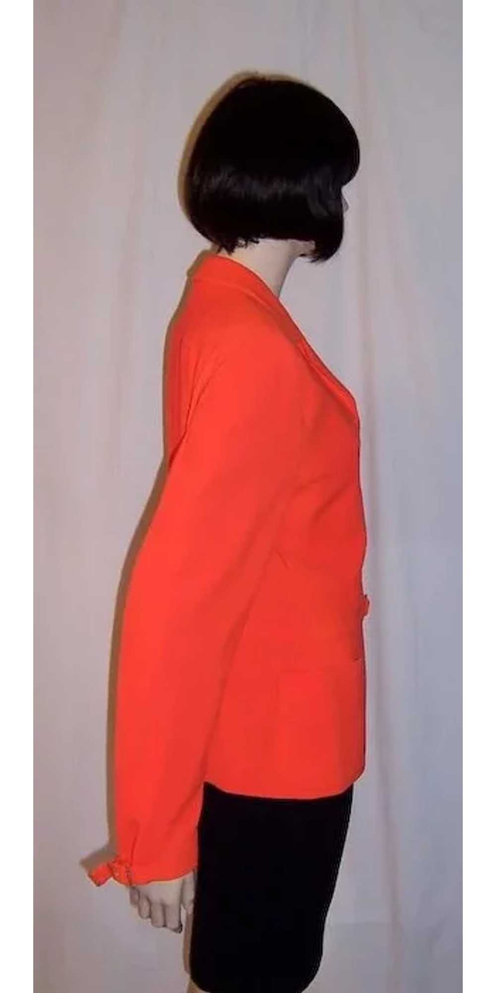 Gianni Versace Couture-Italy-Neon Orange Belted J… - image 4
