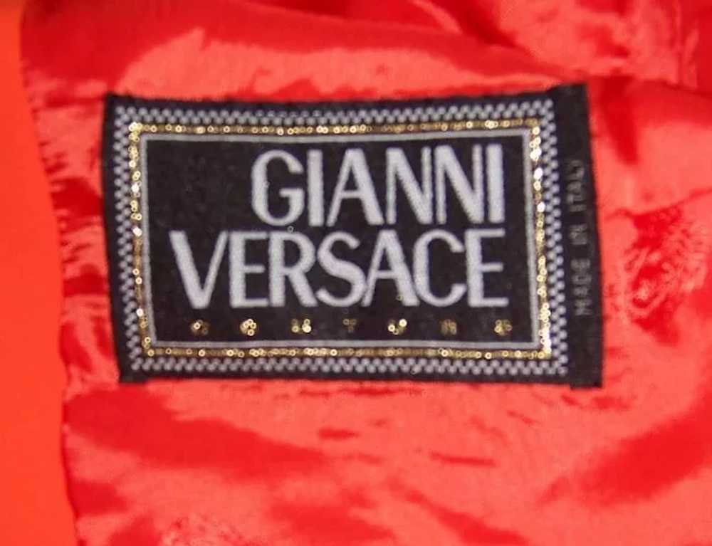 Gianni Versace Couture-Italy-Neon Orange Belted J… - image 5