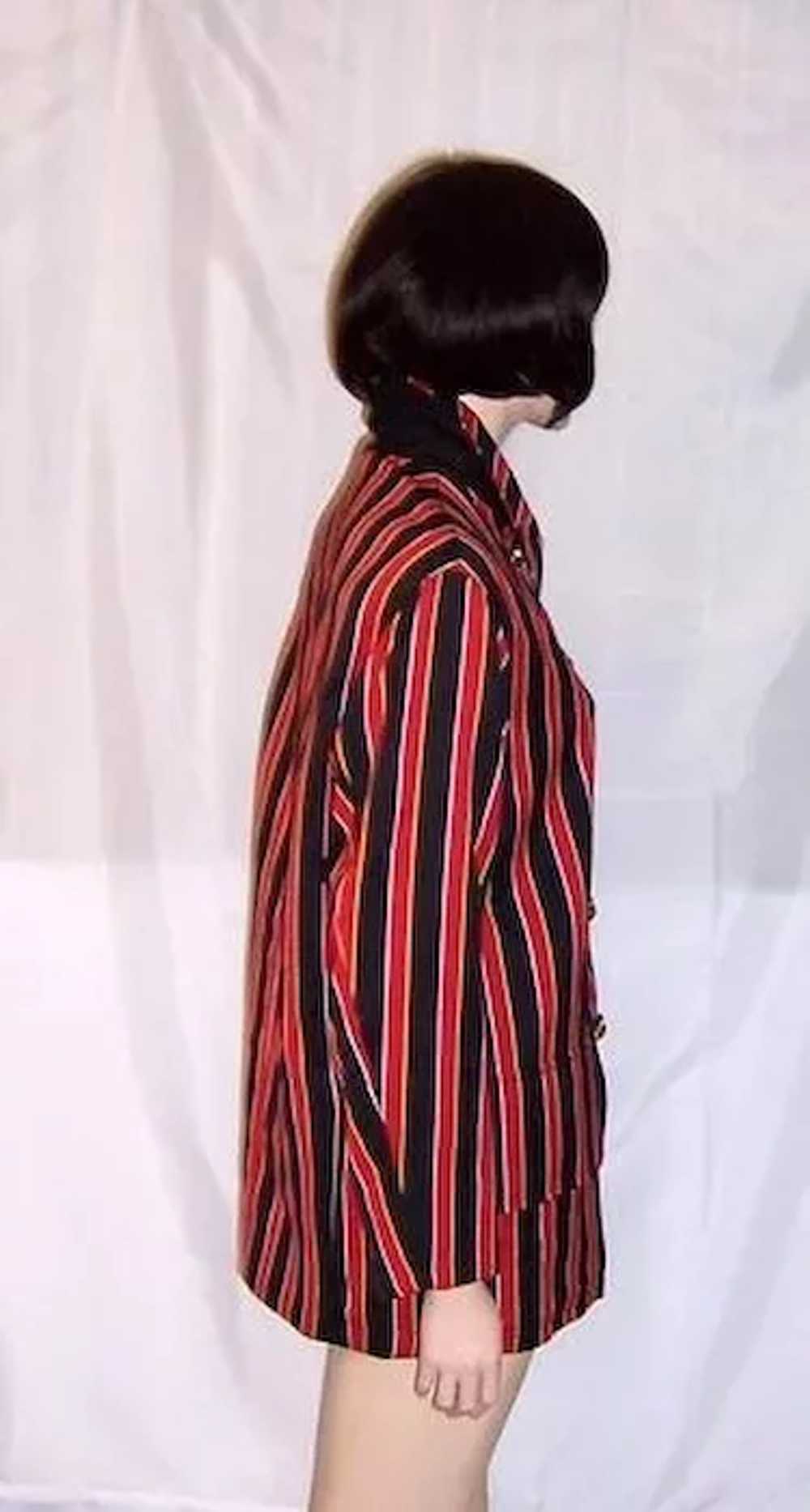 Red, Black, and Yellow Striped "Moschino Couture"… - image 2