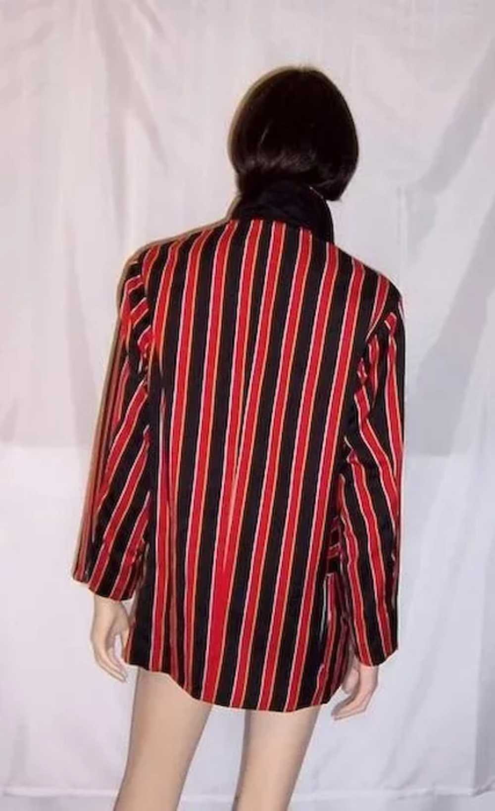 Red, Black, and Yellow Striped "Moschino Couture"… - image 3