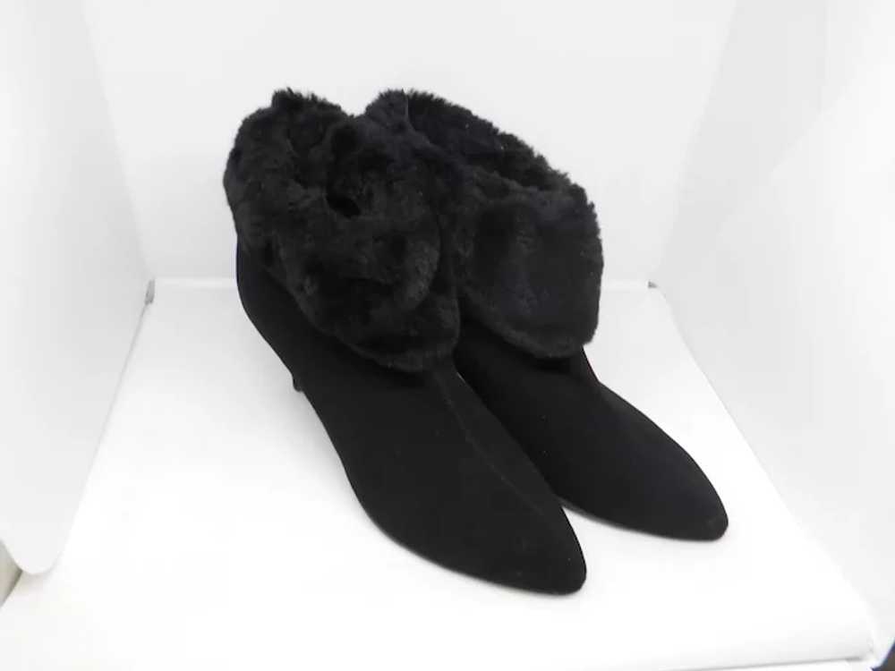 Vintage Women's  Golo Boots- Black Suede and Faux… - image 3
