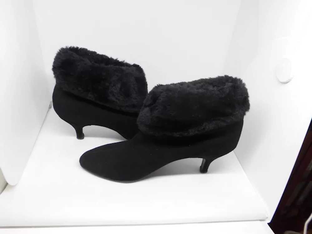 Vintage Women's  Golo Boots- Black Suede and Faux… - image 4