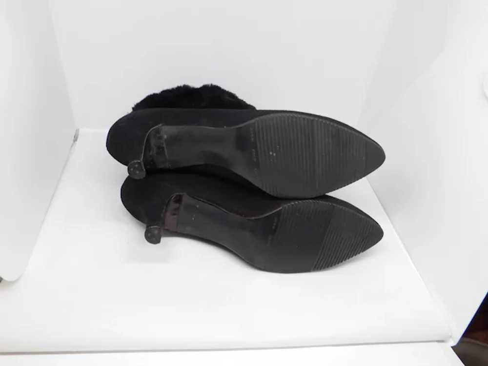 Vintage Women's  Golo Boots- Black Suede and Faux… - image 5