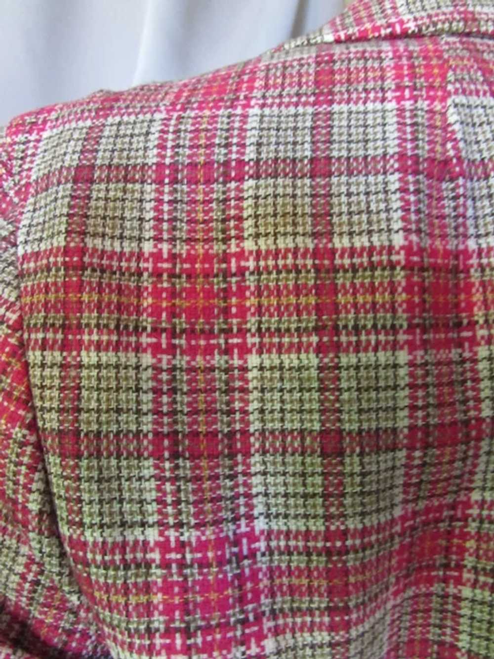 Classic Pendleton Jacket Skirt Set Red Green Plaid - image 7