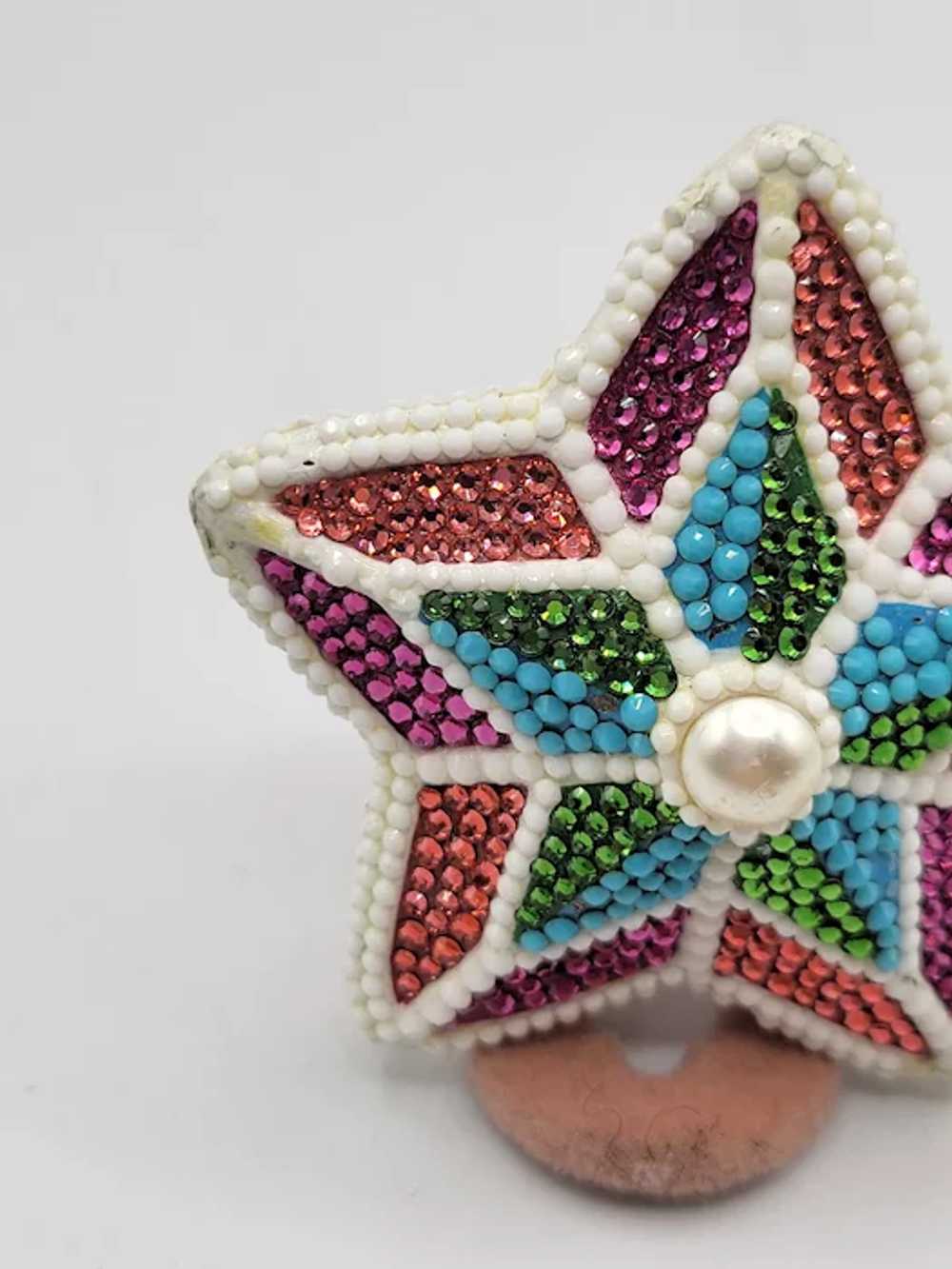 Judith Leiber Rare Jewel Encrusted Star Key Chain… - image 3