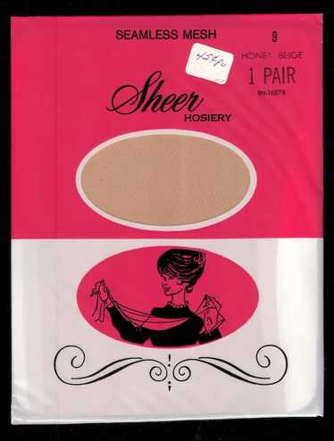 Vintage 1960 Size 9 Honey Beige Stockings 3 pks Ne