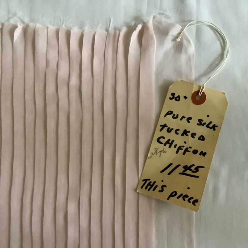 Vintage Silk Chiffon - Pleated - image 4