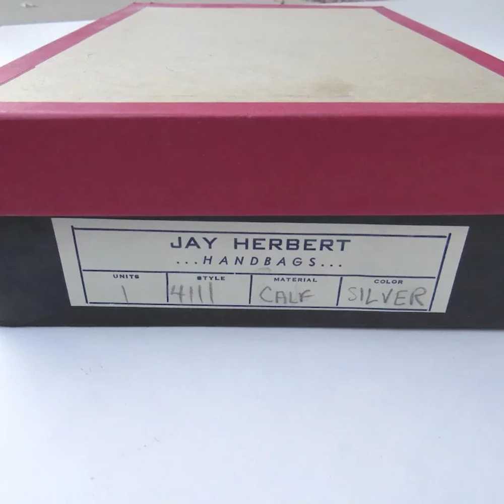 Vintage Silver Calf Jay Herbert Handbag Purse wit… - image 5