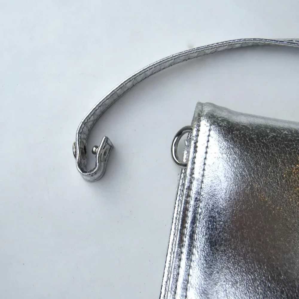 Vintage Silver Calf Jay Herbert Handbag Purse wit… - image 7