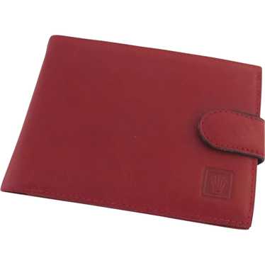 Vintage Red Leather Rolex Wallet